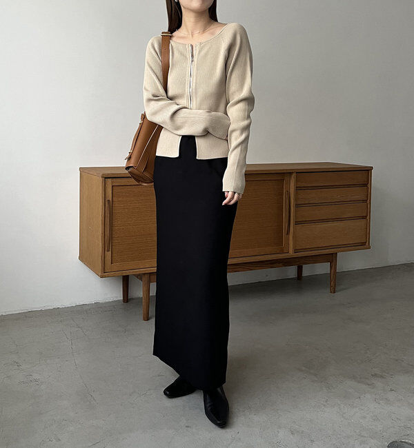  「2WAYジップニット」|ニット・セーター|