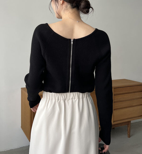  「2WAYジップニット」|ニット・セーター|