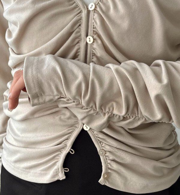  「パイピングドレープカーディガン」|Tシャツ・カットソー|