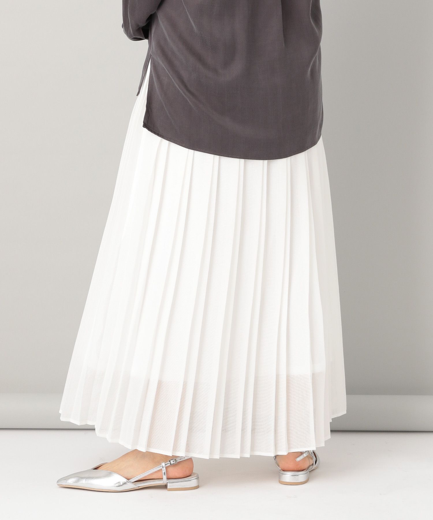 A part by 「メッシュプリーツスカート」|スカート|