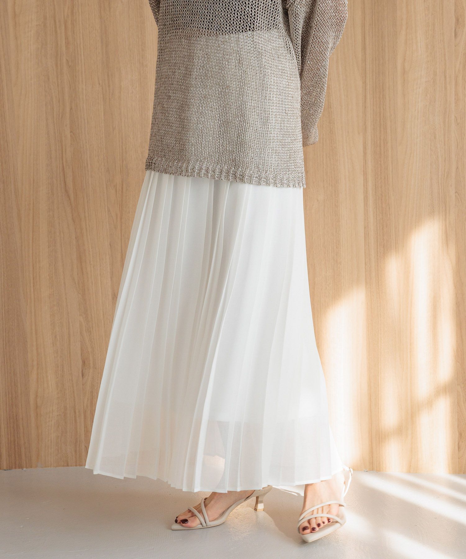 A part by 「メッシュプリーツスカート」|スカート|