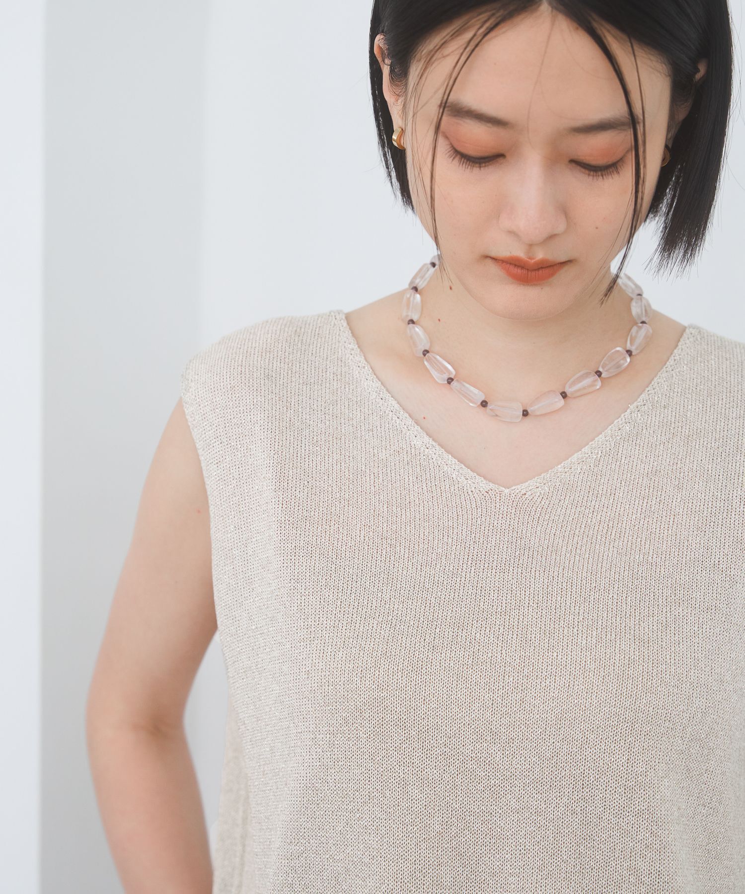 A part by 「ラメニットノースリーブ」|ニット・セーター|