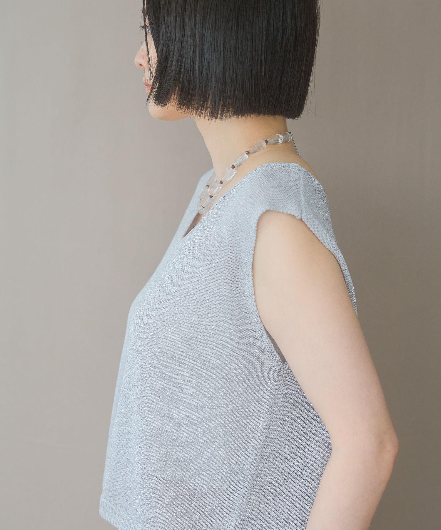 A part by 「ラメニットノースリーブ」|ニット・セーター|