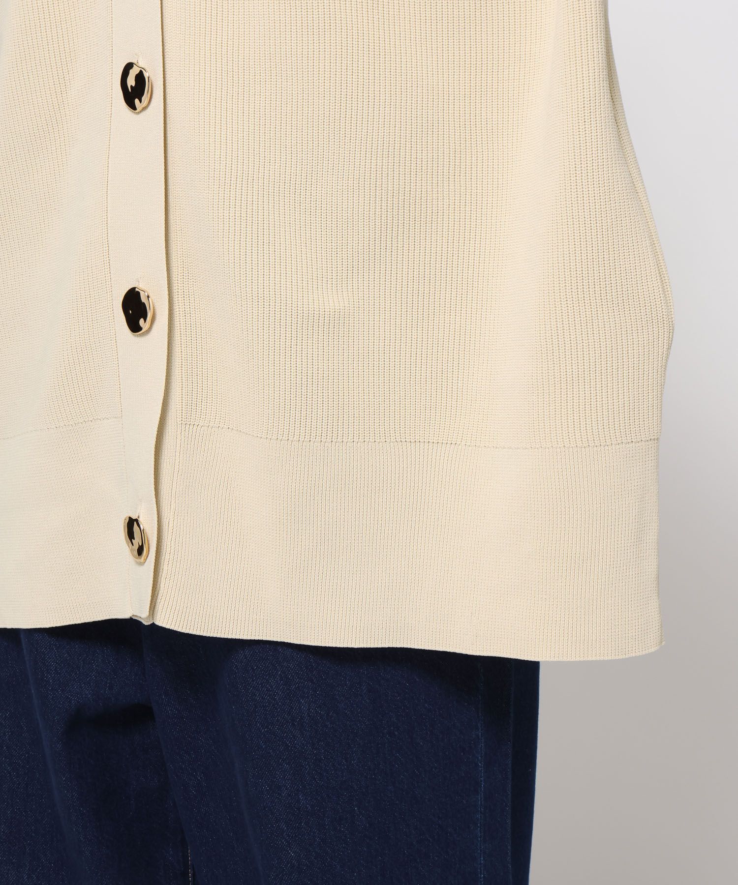 LOWRYS FARM「デコボタンＢＩＧＶカーディガン」|ニット・セーター|