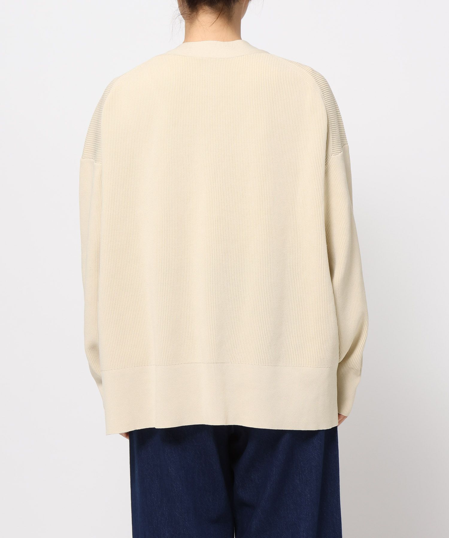 LOWRYS FARM「デコボタンＢＩＧＶカーディガン」|ニット・セーター|