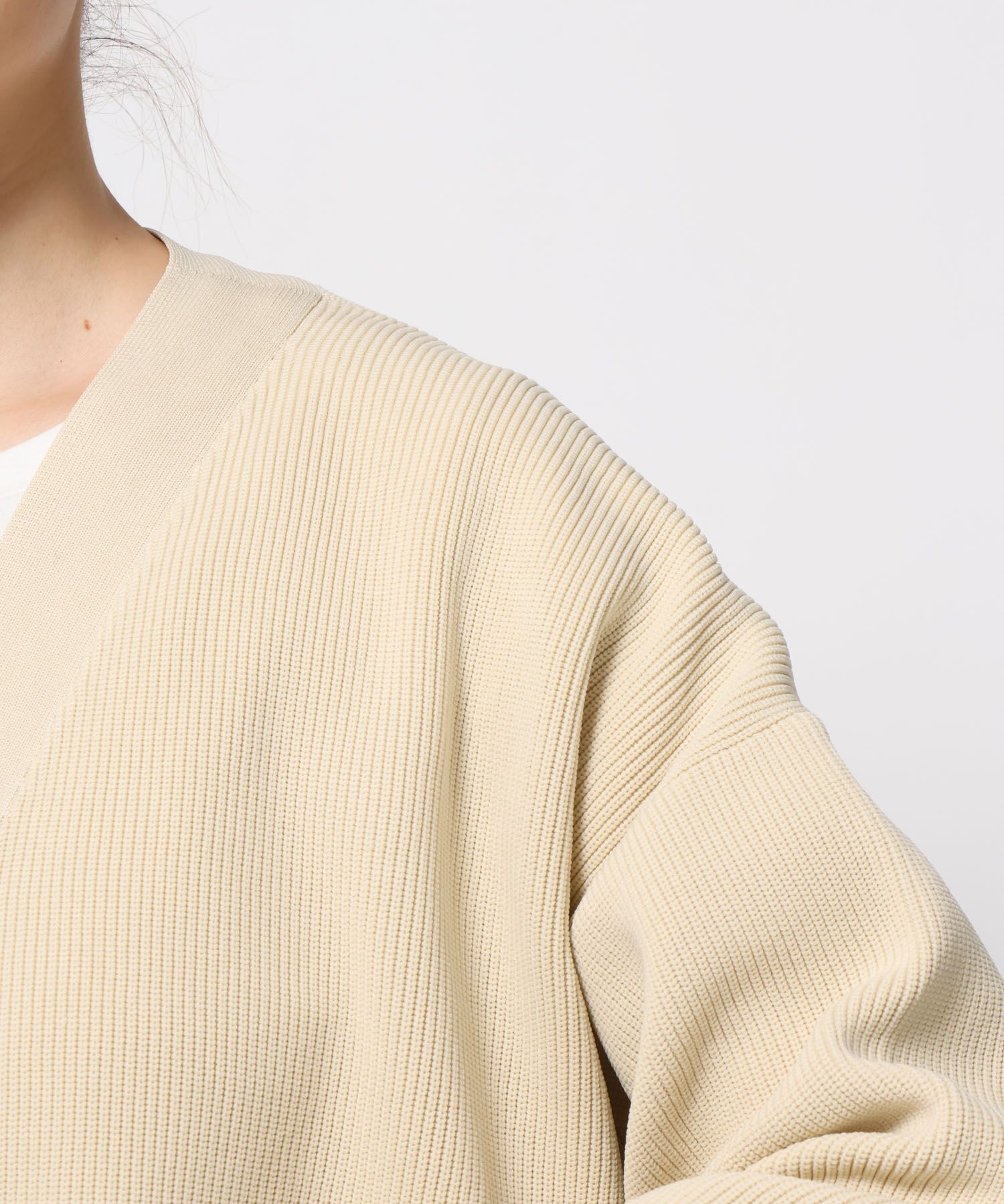 LOWRYS FARM「デコボタンＢＩＧＶカーディガン」|ニット・セーター|