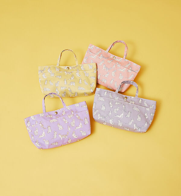 collex「リバティプリント バッグインバッグ ミャオウ 猫柄」|エコバッグ|