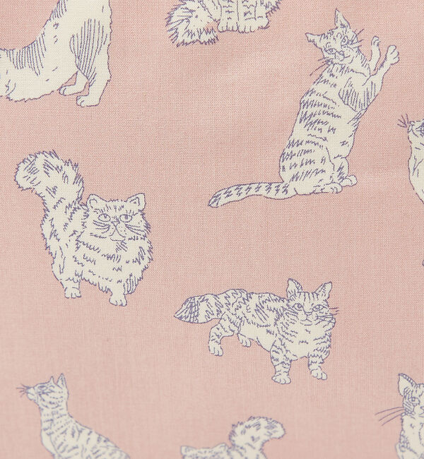 collex「リバティプリント バッグインバッグ ミャオウ 猫柄」|エコバッグ|