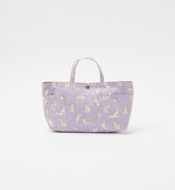 collex「リバティプリント バッグインバッグ ミャオウ 猫柄」|エコバッグ|