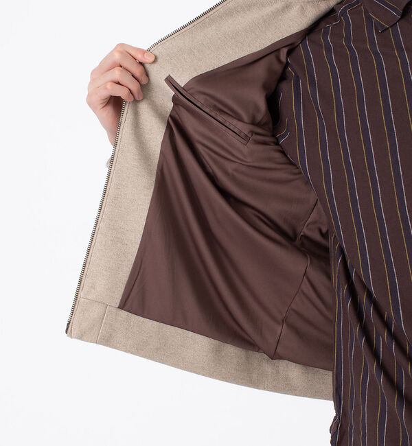 ABAHOUSE「ストレッチメルトン イージー ブルゾン」|ブルゾン・スタジャン|