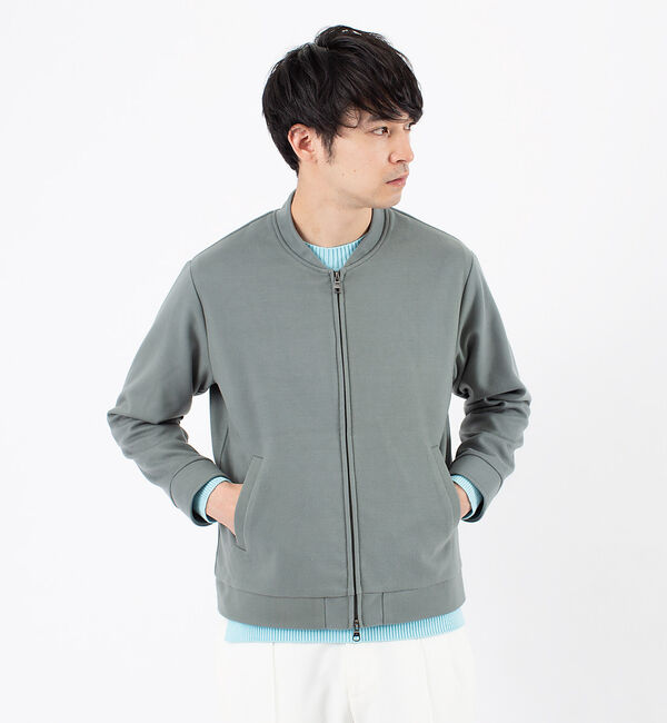 ABAHOUSE「ストレッチメルトン イージー ブルゾン」|ブルゾン・スタジャン|