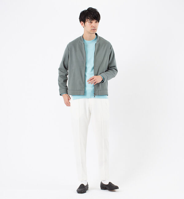 ABAHOUSE「ストレッチメルトン イージー ブルゾン」|ブルゾン・スタジャン|