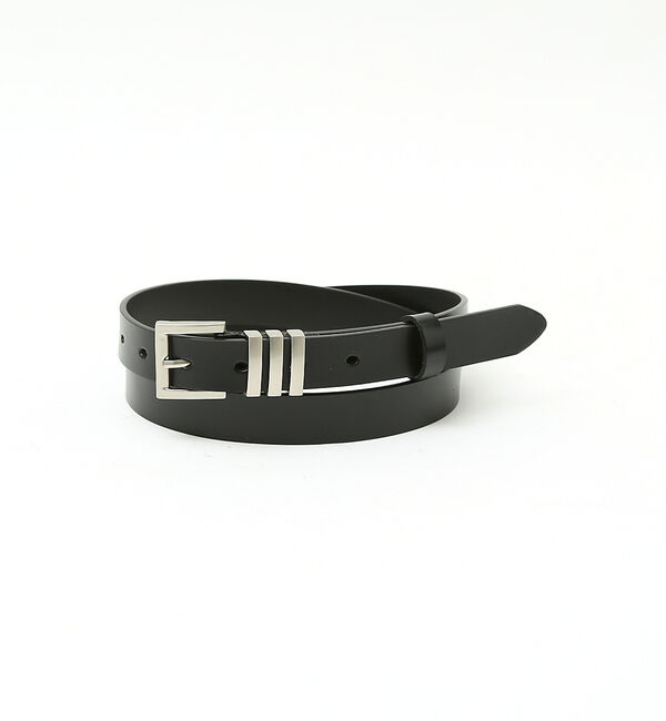 ABAHOUSE「OILED LEATHER BLACK NARROW BELT」|ベルト|その他2
