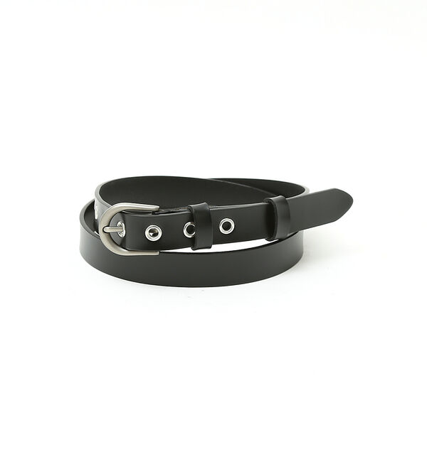 ABAHOUSE「OILED LEATHER BLACK NARROW BELT」|ベルト|その他4