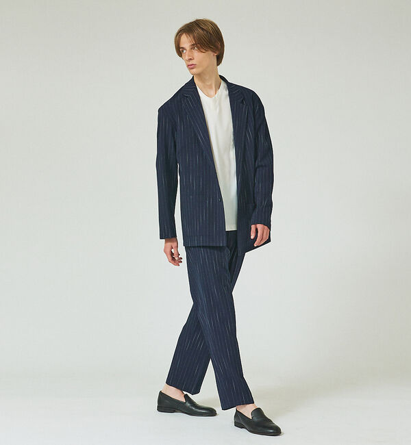 ABAHOUSE「【セットアップ対応】ストライプ ジャケット / セミオーバーサイズ」|テーラードジャケット|