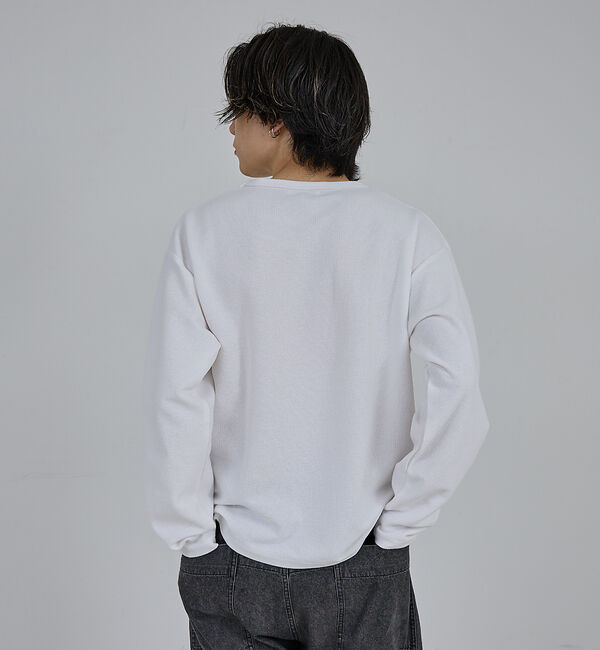 ABAHOUSE「【AH ABAHOUSE】モダン カノコ クルーネック ロングスリーブTシャツ」|Tシャツ・カットソー|