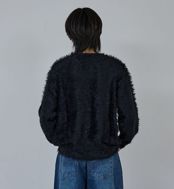 ABAHOUSE「【AH ABAHOUSE】ロングシャギー クルーネックニット」|ニット・セーター|