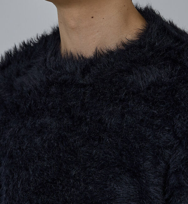 ABAHOUSE「【AH ABAHOUSE】ロングシャギー クルーネックニット」|ニット・セーター|