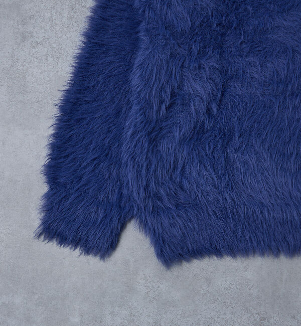 ABAHOUSE「【AH ABAHOUSE】ロングシャギー クルーネックニット」|ニット・セーター|