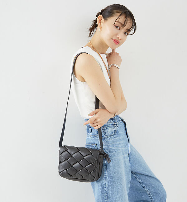 Rouge vif「【ARUTEMIKA/アルテミカ】イントレチャート ショルダーバッグ / 編み込」|ショルダー・メッセンジャー|