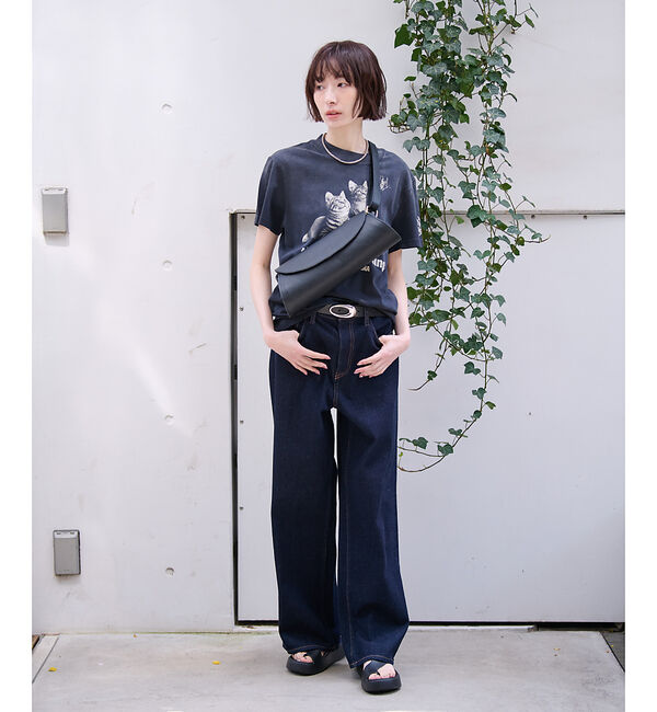 Rouge vif「【AULENTTI/オウレンティ】ワイドフラップ ボディバッグ / ショルダーバ」|ショルダー・メッセンジャー|