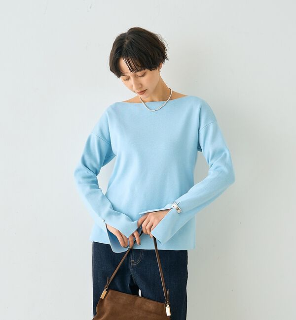 Rouge vif「スムーススリットニットプルオーバー【予約】」|ニット・セーター|