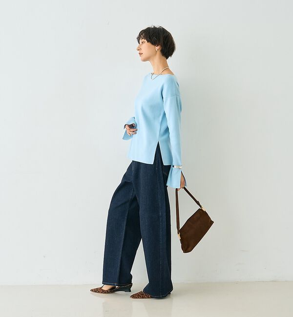 Rouge vif「スムーススリットニットプルオーバー【予約】」|ニット・セーター|