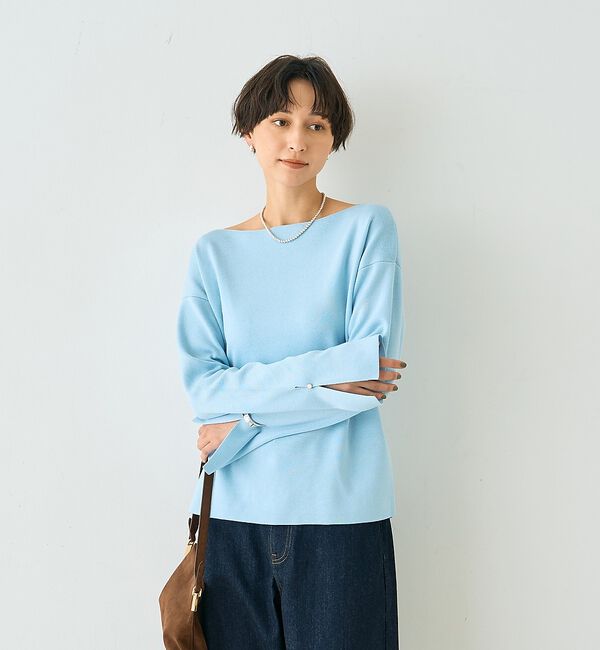 Rouge vif「スムーススリットニットプルオーバー【予約】」|ニット・セーター|