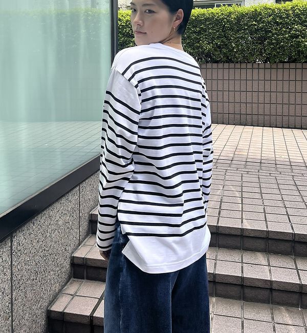 Rouge vif「【MONT KEMMEL/モン ケメル】バスクシャツ / ボーダーロングスリーブ」|Tシャツ・カットソー|