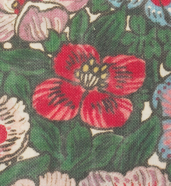 qualite「【Tapis Noir】ラージフラワー スカーフ」|バンダナ・スカーフ|