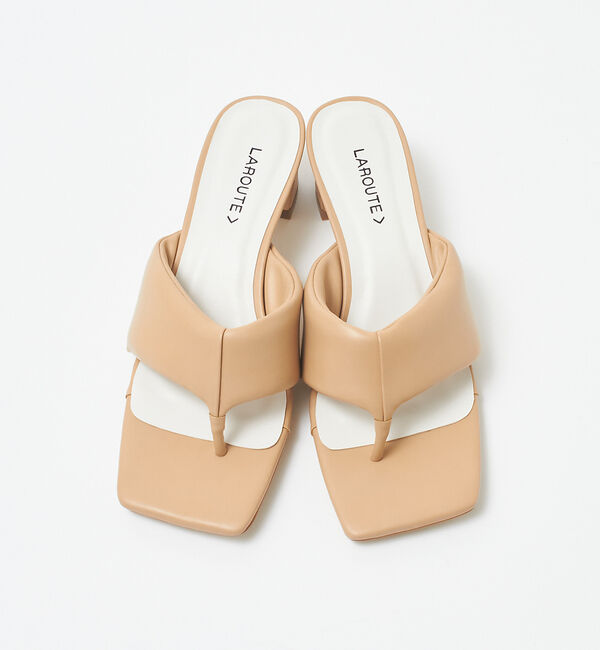 AU BANNISTER「【LAROUTE】クッショントングサンダル」|サンダル|