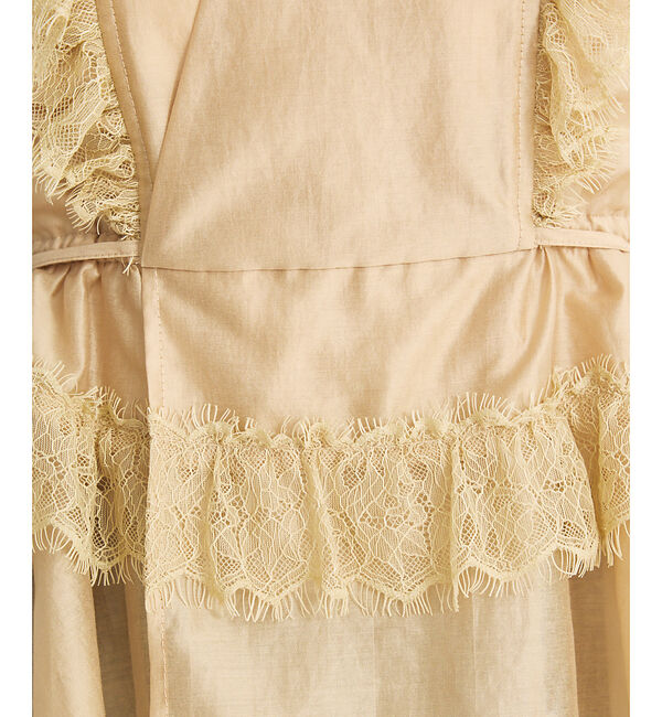 SELFIST「パフショルダーノースリーブフリルブラウス」|シャツ・ブラウス|