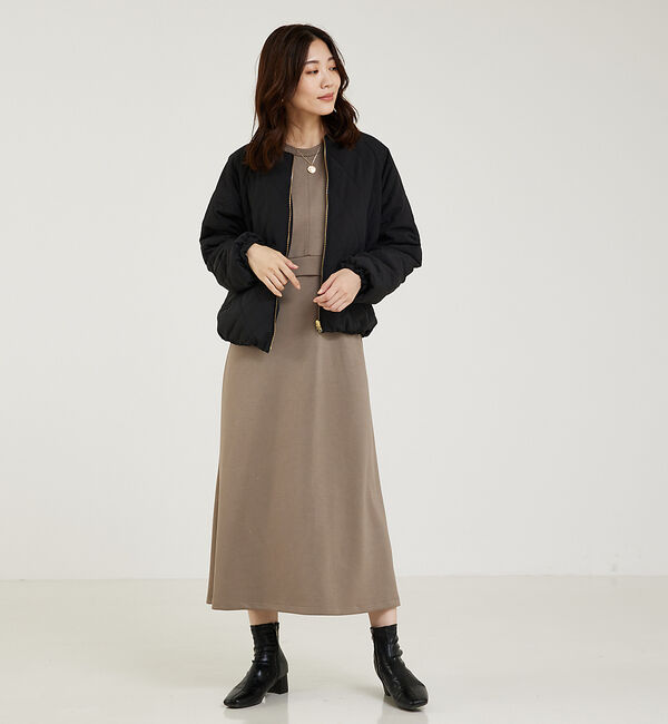 abahouse mavie「キルトリバーシブルブルゾン」|ブルゾン・スタジャン|