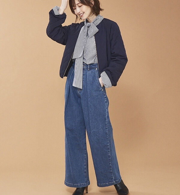 abahouse mavie「キルトリバーシブルブルゾン」|ブルゾン・スタジャン|