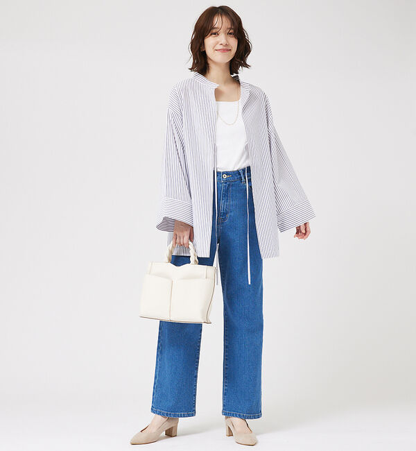 abahouse mavie「ワイドスリーブ2WAYシャツ」|シャツ・ブラウス|