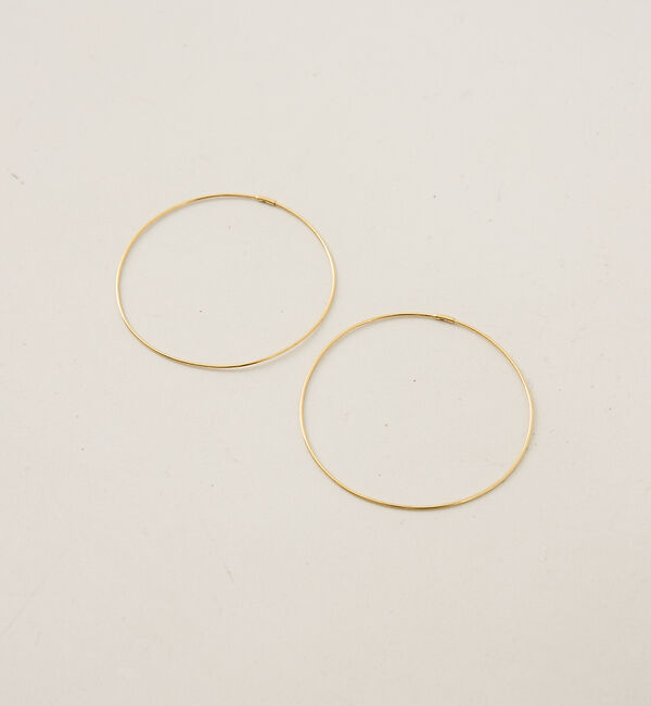 The Store by C' 「【GIGI】Solid Hoop Earrings／60㎜フープピアス」|ピアス|