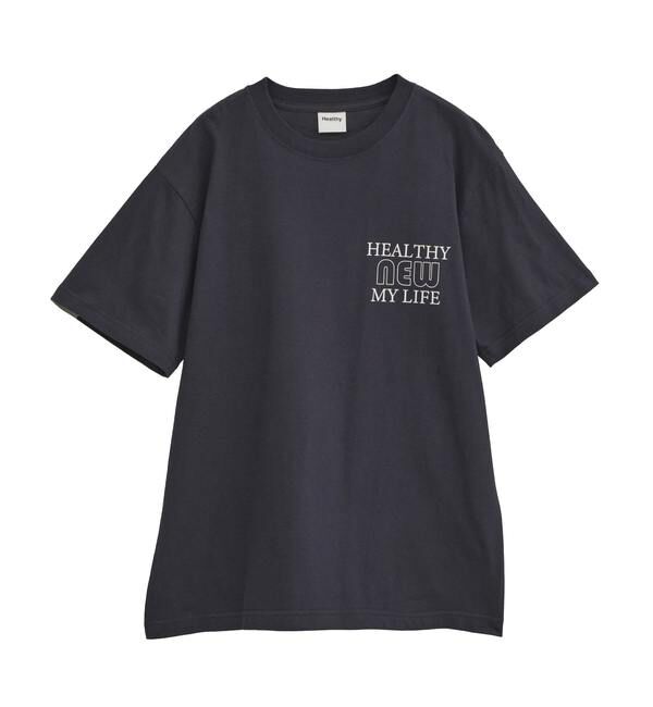 TIARA「【HEALTHY DENIM/ヘルシーデニム】Tシャツ（Healthy New My Life）」|Tシャツ・カットソー|ネイビー