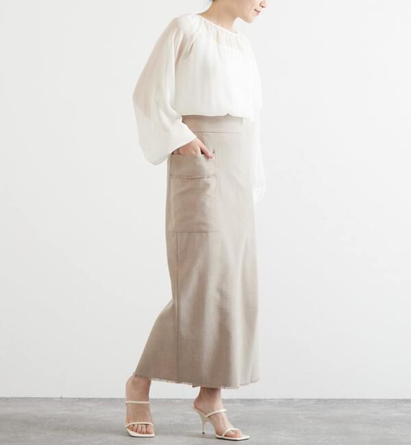 Liesse「シアーギャザーブラウス」|シャツ・ブラウス|