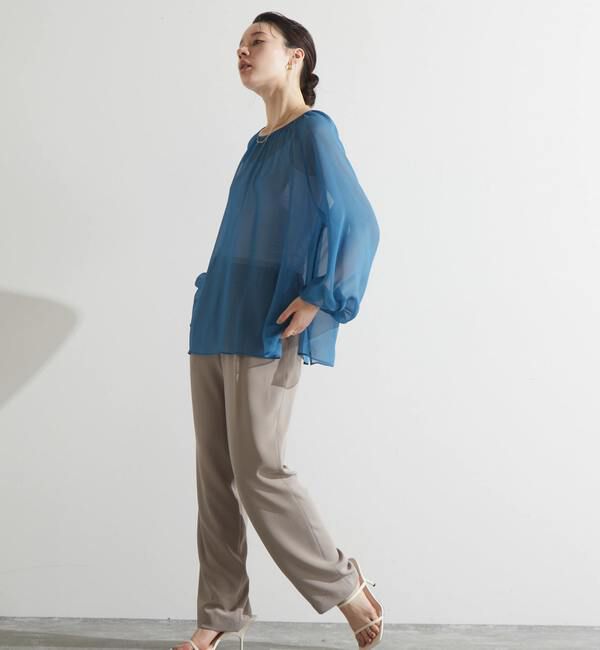 Liesse「シアーギャザーブラウス」|シャツ・ブラウス|