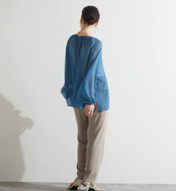 Liesse「シアーギャザーブラウス」|シャツ・ブラウス|