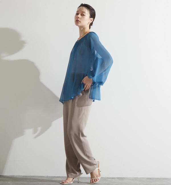 Liesse「シアーギャザーブラウス」|シャツ・ブラウス|