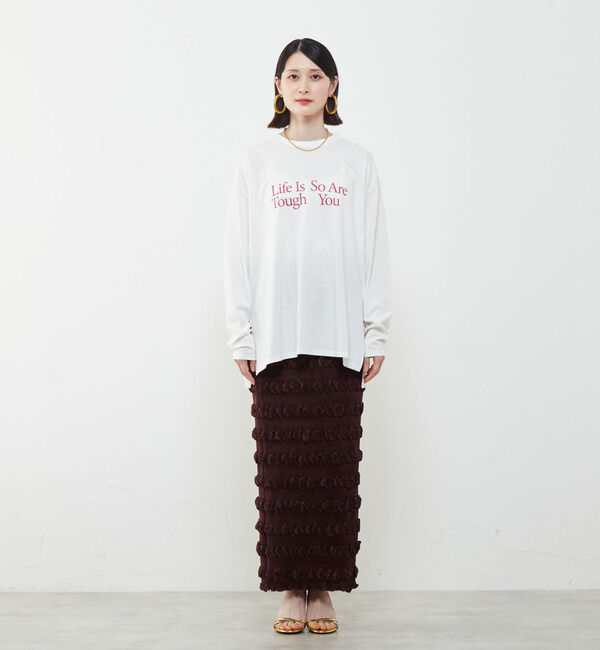 SOFFITTO「ロゴプリントロングTシャツ」|Tシャツ・カットソー|