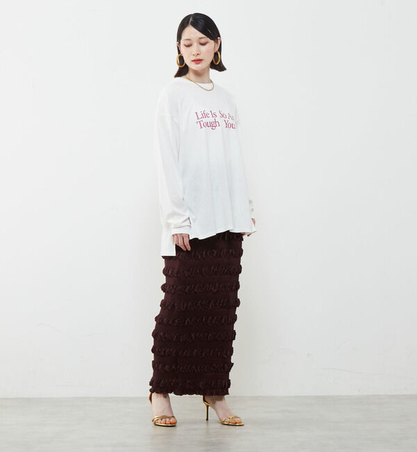 SOFFITTO「ロゴプリントロングTシャツ」|Tシャツ・カットソー|