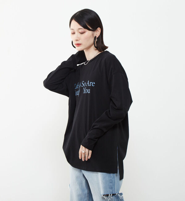 SOFFITTO「ロゴプリントロングTシャツ」|Tシャツ・カットソー|