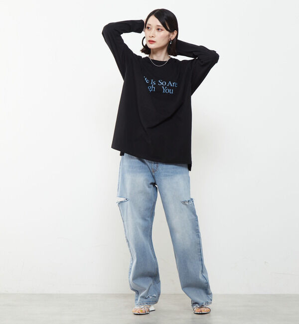 SOFFITTO「ロゴプリントロングTシャツ」|Tシャツ・カットソー|