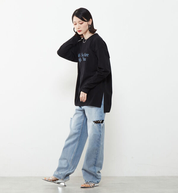 SOFFITTO「ロゴプリントロングTシャツ」|Tシャツ・カットソー|