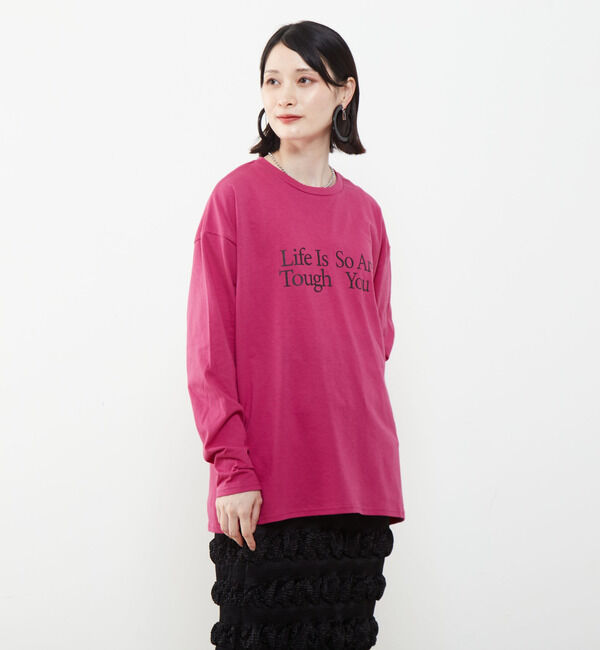 SOFFITTO「ロゴプリントロングTシャツ」|Tシャツ・カットソー|