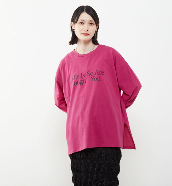 SOFFITTO「ロゴプリントロングTシャツ」|Tシャツ・カットソー|