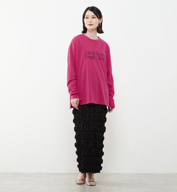 SOFFITTO「ロゴプリントロングTシャツ」|Tシャツ・カットソー|