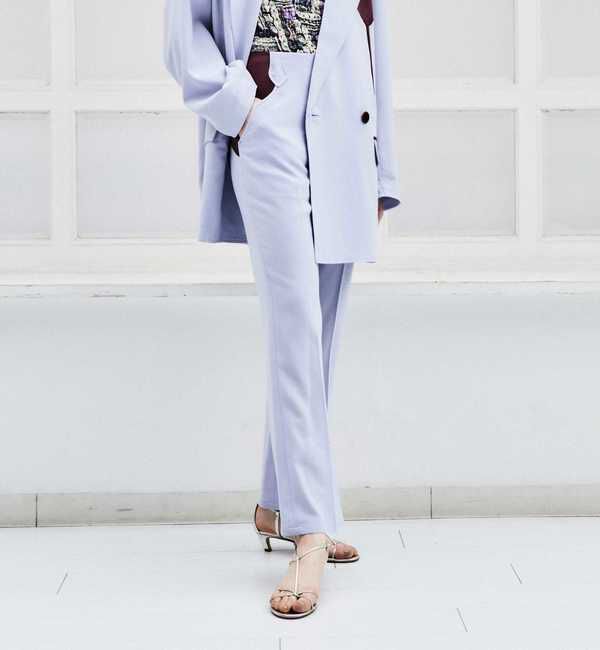 A_「【77circa/ナナナナサーカ】配色スラックスパンツ」|スラックス|